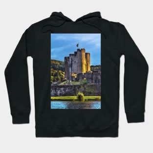 Towers Of Caerphilly Castle Gatehouse Hoodie